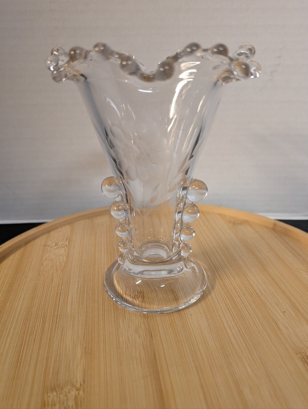Vintage Candlewick Cornflower Vase
